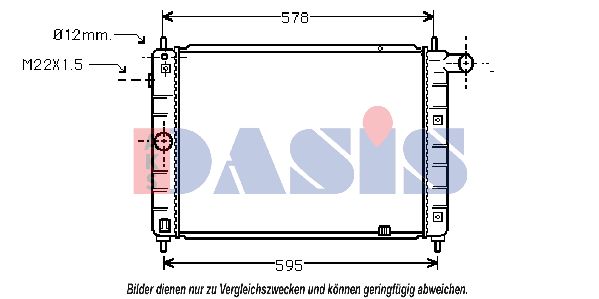 AKS DASIS Radiaator,mootorijahutus 150290N